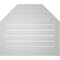 Ekena Millwork Octagonal Top Surface Mount PVC Gable Vent w/ 2"W x 1-1/2"P Brickmould Frame, 30"W x 26"H GVPOT30X2602SF - alternate 4